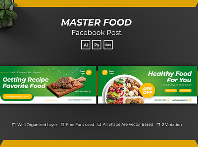 Master Food Facebook Cover cuisine