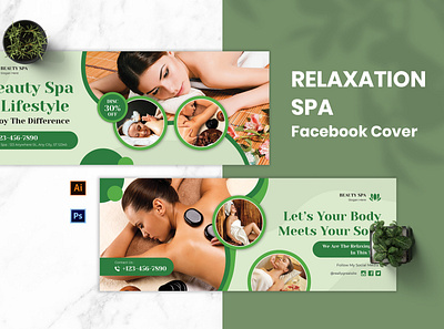 Relaxation Spa Facebook Cover woman