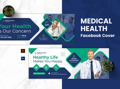Medical Health Facebook Cover patient