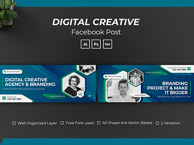 Digital Creative Facebook Cover