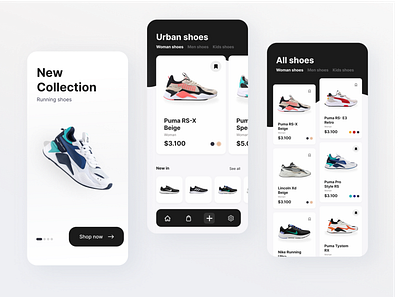 Store Mobile App Concept app design dailyui design ecommerce interfaces nike shoes shopping ui uidesign