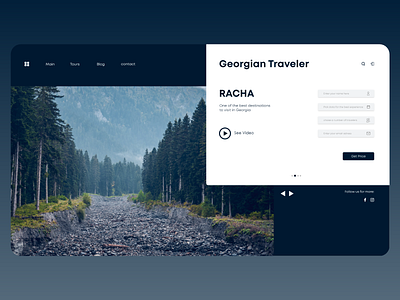 Tourism agency page