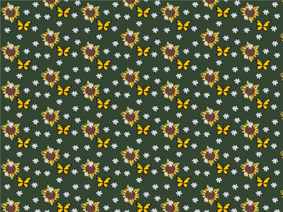Sunflower pattern artwork fabric design fabric pattern illustration pattern