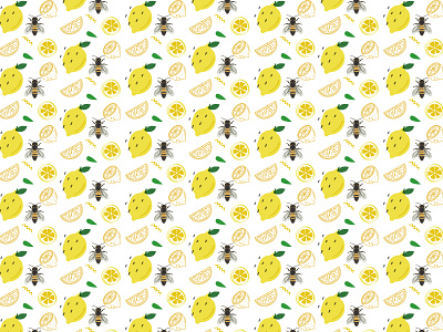 lemon pattern artwork cover design fabric design fabric pattern illustration logodesign pattern