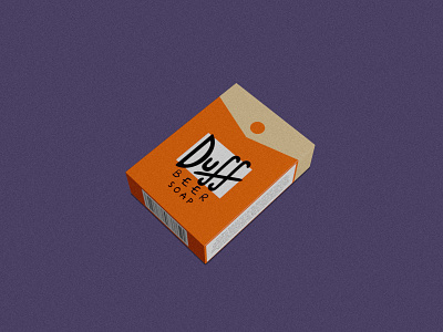 Duff Beer Soap beer branding design digital dribbbleweeklywarmup illustration soap the simpsons