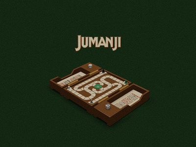 Jumanji Board board game branding design digital dribbbleweeklywarmup illustration jumanji
