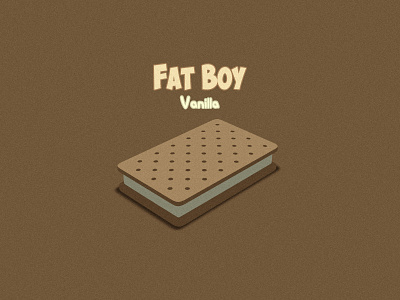 Fat Boy Ice Cream Sandwich Vanilla blender3d design digital dribbbleweeklywarmup fat boy ice cream sandwich vanilla