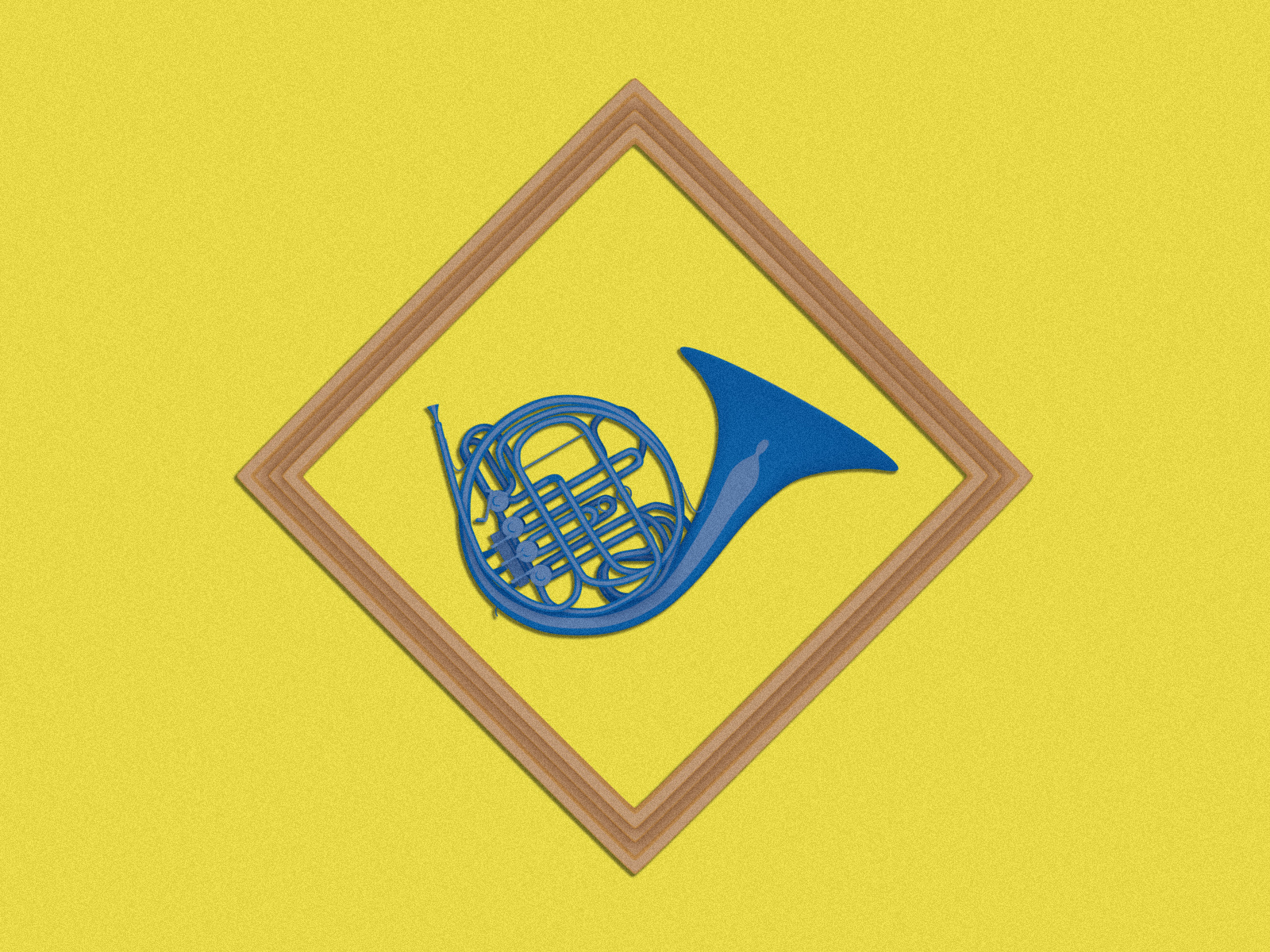 The Blue French Horn by Clef D'Souza on Dribbble