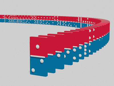 Domino's Dominoes blender3d board game design digital dominos dribbbleweeklywarmup pizza restaurant