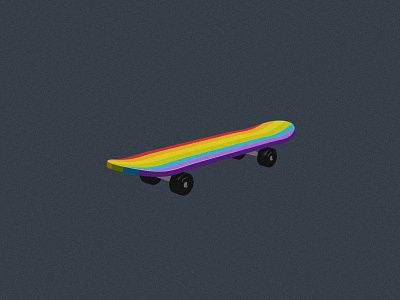 Pride Skateboard blender3d design digital dribbbleweeklywarmup outdoor pride skateboard