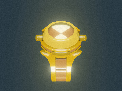 The Omnitrix (Gold Edition) ben 10 blender3d cartoon network design digital dribbbleweeklywarmup omnitrix watch