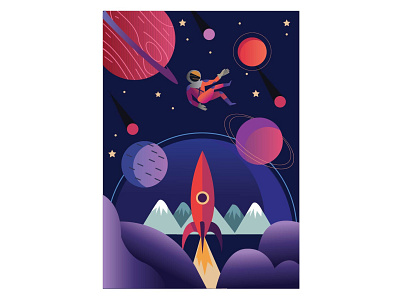 Galactic Road Trip design illustration