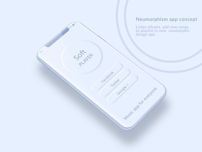 Neumorphism App Concept app application creative design mobile neumorphism ui ux ui design ux design