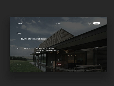 Studio Dark Website Concept creative dark theme responsive studio ui design uidesign uiux ux design uxdesign webdesign