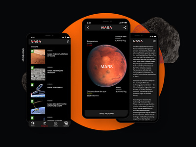 NASA | UI & UX app app design application behance creative nasa redesign uidesign universe web