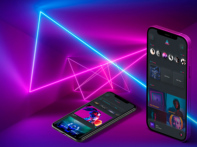 Virtual Band Room UI Concept 2021 app design mobile music product ui ui design ux