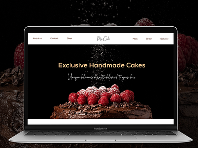 Hand made cakes | Bakery | Landing Page bakery landing lp ui uiux ux web website