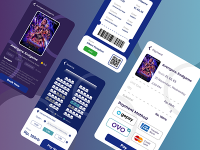 Movie Booking App Design app booking design mobile movie movies online ui ux