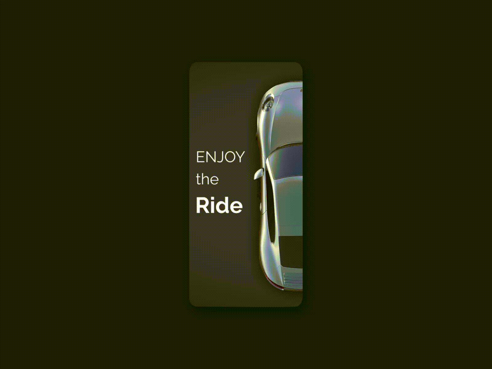 Car Rental App after effects animation app design figma motion graphics ui ux