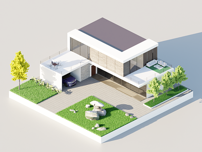 3D Modern House