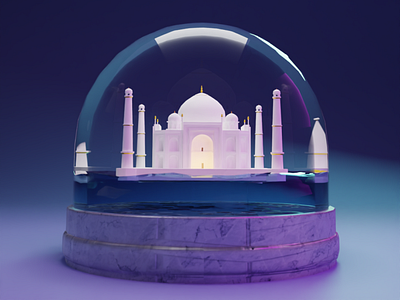 Taj Mahal 3D 3d app blender illustration