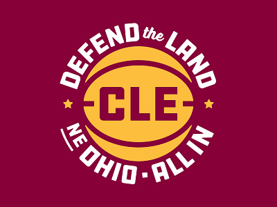 Defend the Land branding cleveland identity design illustration logo ohio sports logo