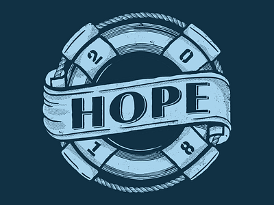 Hope, It's A Beach Thing 2018 badgedesign branding illustration procreate tshirt design typography