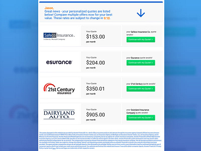 Exit Offers For GetMyInsurance