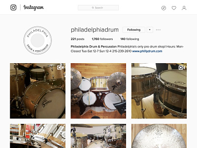 Philadelphia Drum & Percussion black and white drums logo percussion philadelphia