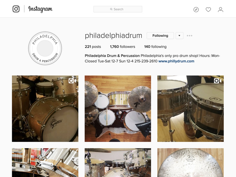 Philadelphia Drum & Percussion by Jason Oller on Dribbble