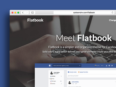 Flatbook | Facebook theme