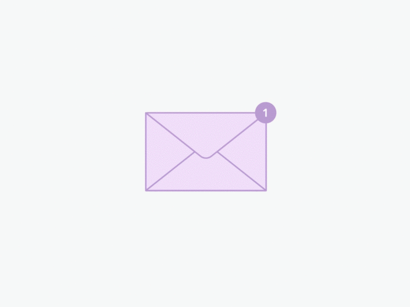 Order Confirmation Animation illustration mail gif flat badge animation after effects 2d