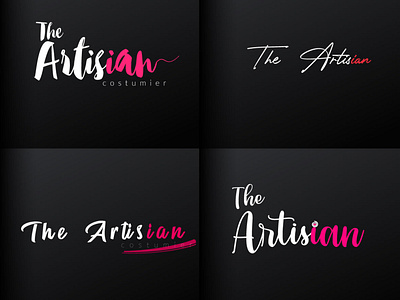 The artisian Logo (My 1st fiverr project wiht 5 star rating) 2022 5star artist logo beautyful branding caligraphic cool fiverr graphic design graphic design project logo signature signature logo slick trending