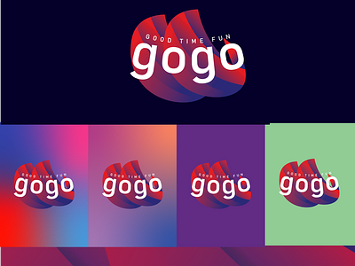 Gogo website Netflix alternative logo design.