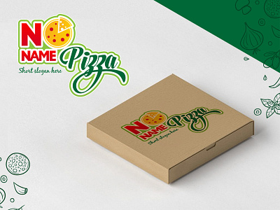 No name pizza branding design illustration logo pizza box pizza logo vector