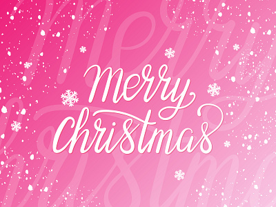 merry cristmas design holiday illustration illustrator inscription lettering merry christmas merry xmas postcard typography vector