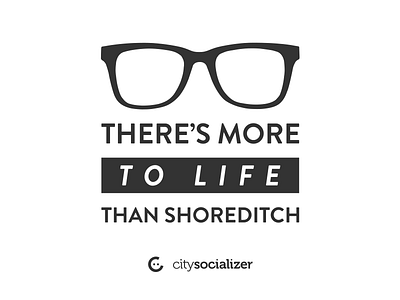 For all the Shoreditch people ad london minimal poster shoreditch