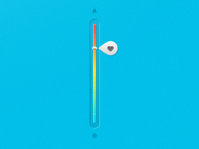 Meter blue cold gradient hot meter ui web