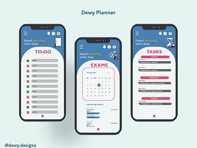 Dewy's school planner