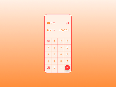 Numeral System Calculator| Daily UI Challenge | Day 4