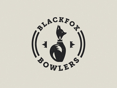 Blackfox Bowlers badge badge logo black blackfox bowling bowling pin bowling team branding branding design crown design designs flat fox icon illustration logo vector