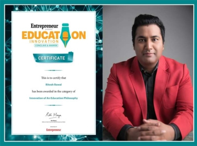 Entrepreneur Education Innovation Award to Mr. Ritesh Rawal