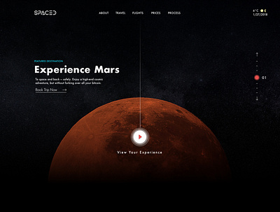 Spaced Challenge - Homepage design landing page design ui ux