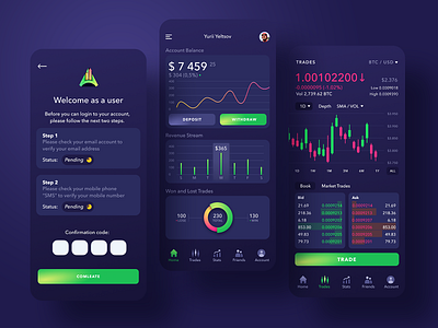 Finance App app finance app mobile ui ux