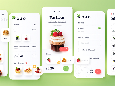 Food App app design food mobile ui ux