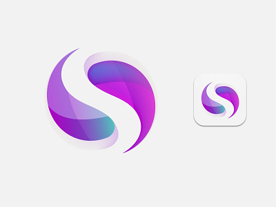 S for app logo app branding design graphic design icon icon design logo s symbol vector