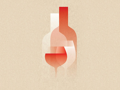 Wine icon gradient graphic design icon illustration vector