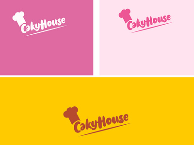 cakyhouse branding design flat icon illustration illustrator logo minimal typography vector
