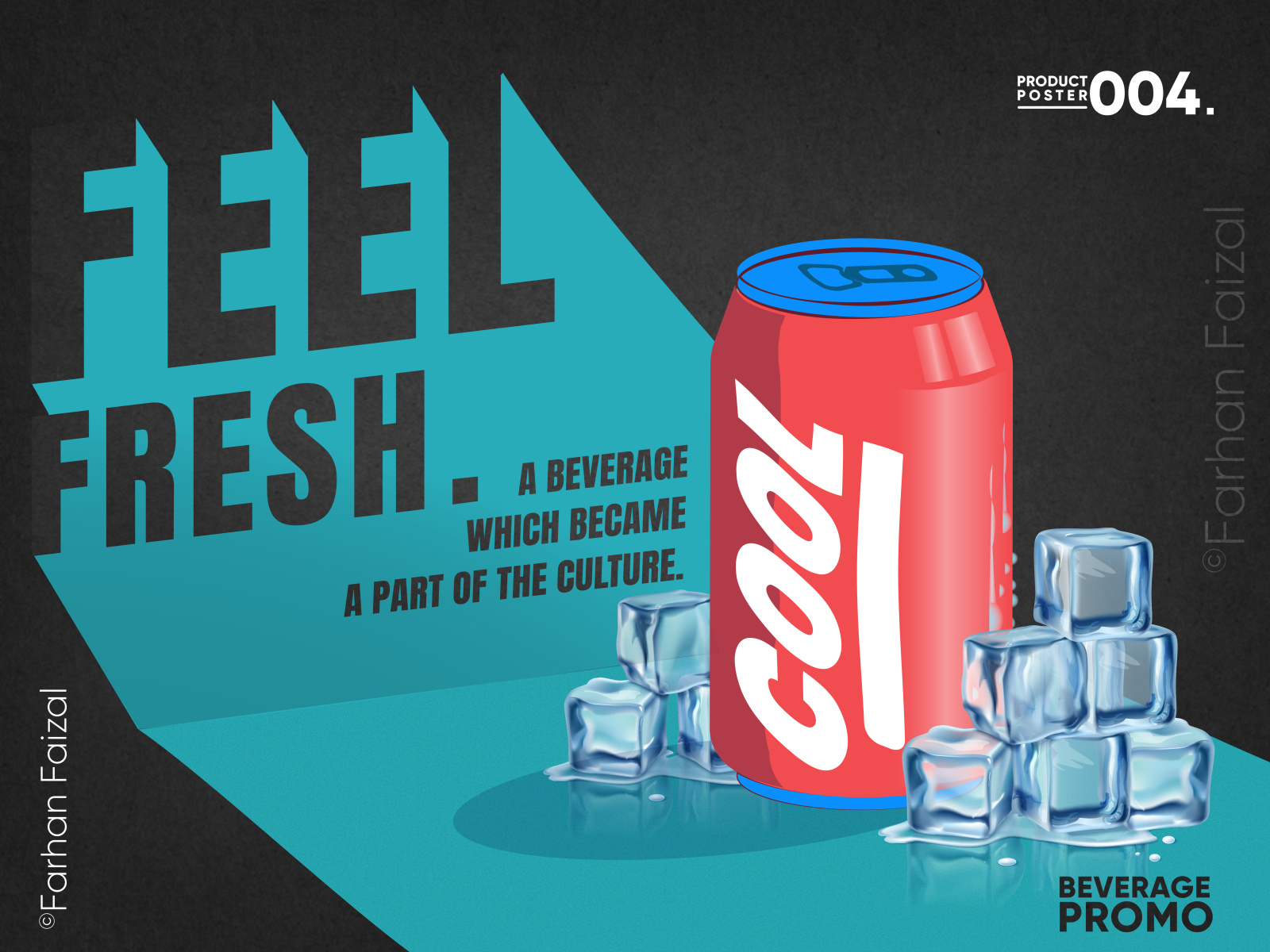 COOL Beverage Promo Illustrated Advertisement by Farhan FZL on Dribbble