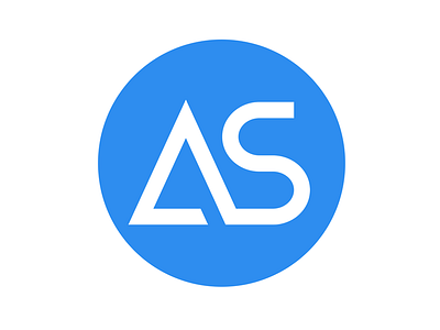 AmayaSoft a blue circle logo s